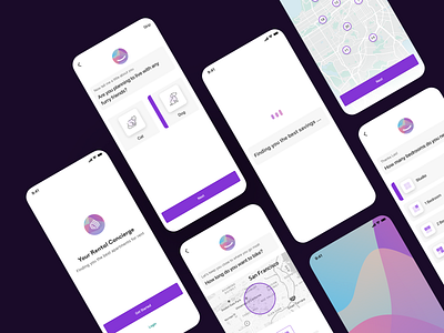 iOS Rental Concierge Quiz Design apartment list branding concierge ios quiz redesign ui ux
