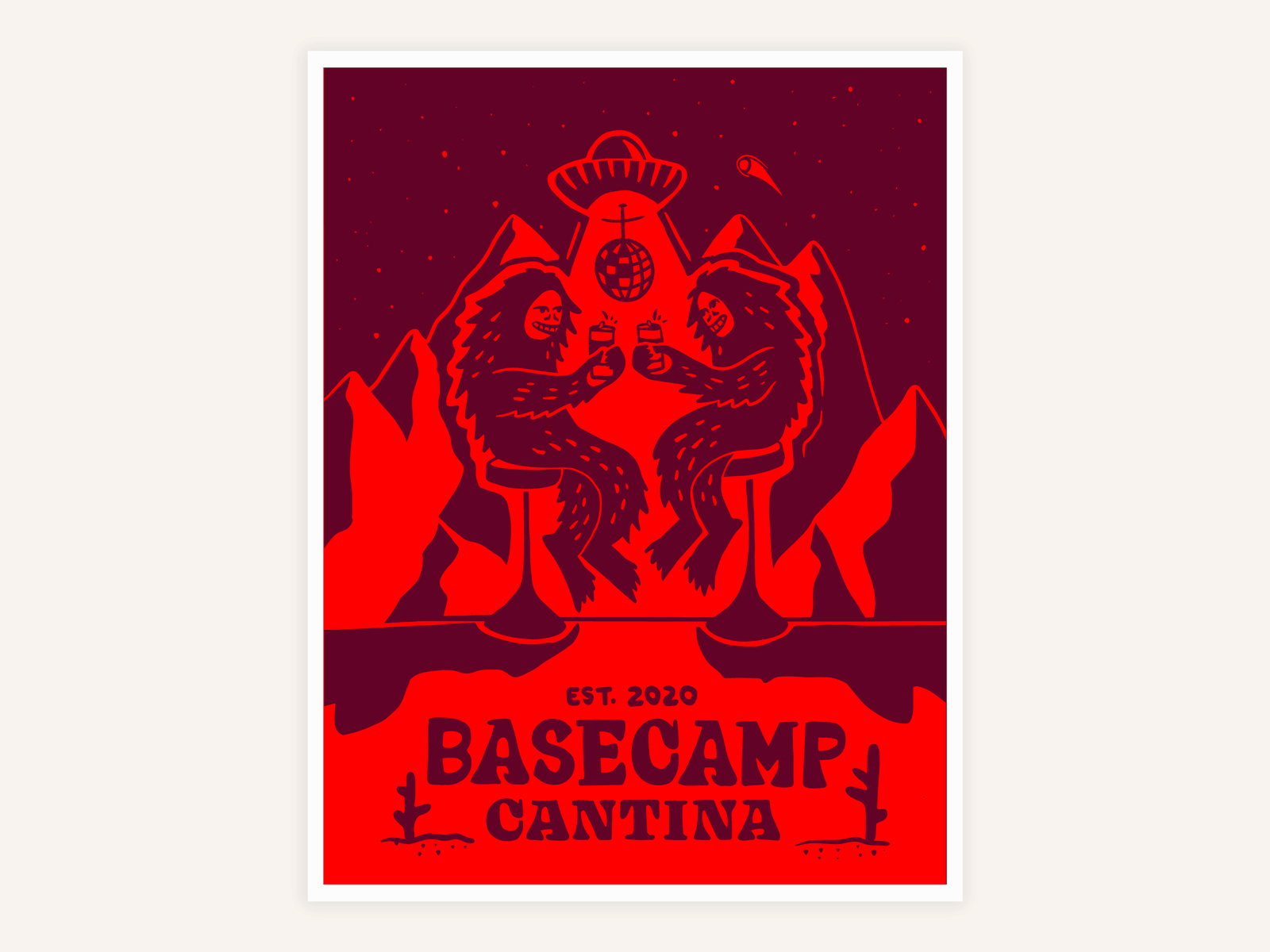 Basecamp Cantina Sticker sticker yeti