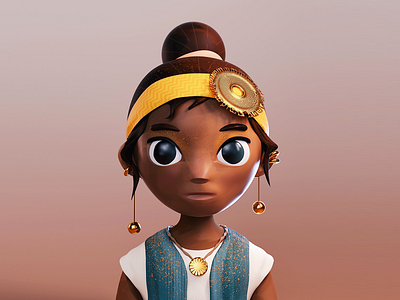 Summer Explorer 3d c4d character illustration nft substance painter zbrush