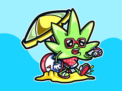 character design for sticker 2dillustration 420 characterdesign illustration vector