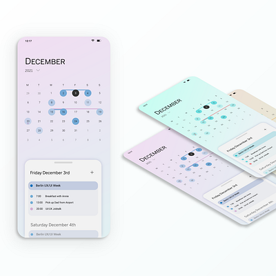 Calender App Design adobeillustrator app app design appdesign calender design graphic design graphicdesign minimalism ui ux