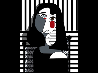 Bust of a woman design graphic design illustration vector