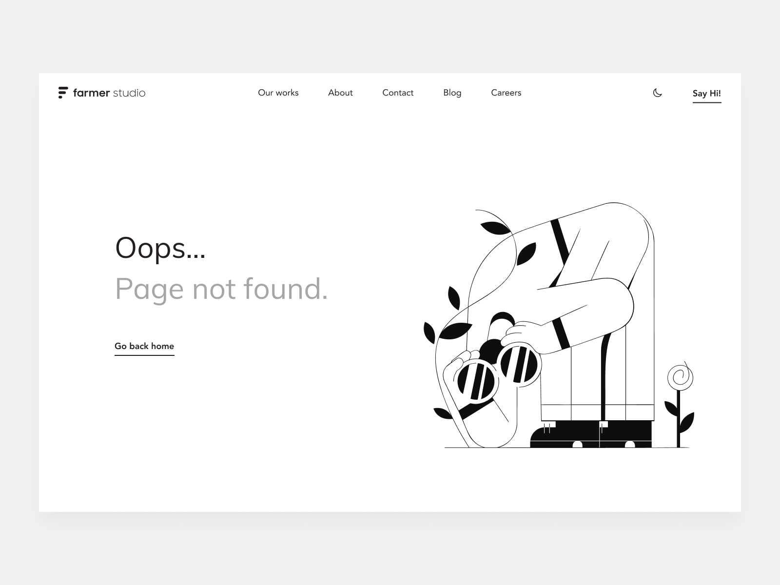 404 Website Concept