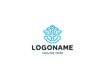 Anchor Logo anchor delivery logistics logo logotype sea transportation wings