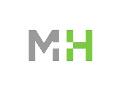 M+H health and medical icon branding graphic design logo