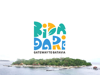 Bidadari Island Logo Concept bidadari bidadari islan colorful logo logo logotype playful logo pulau bidadari wordmark