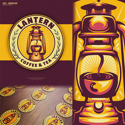 LANTERN LOGO DESIGNS brand branding coffee design designs esports flame illustration lantern logo logodesigns skull tea