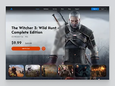 Landing Page daily 100 challenge dailyui dailyuichallenge geralt landing landing page landingpage the witcher ui uidaily003 web web design
