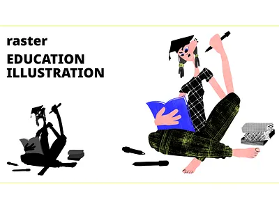 Education illustration adobe fresco digital educate education exam graphic design illustration interface illustration learning student texture