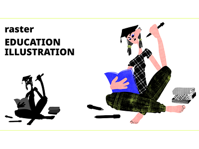 Education illustration adobe fresco digital educate education exam graphic design illustration interface illustration learning student texture