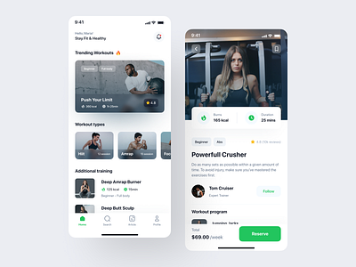 Fitline - Fitness & Workout App UI Kit design fitness gym ios mobile mobile app mobile design project run sport ui ui kit ui8 uidesign uikit ux weight weightlifting workout