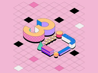 3D-generalist art design digital illustration isometric skillbox vector