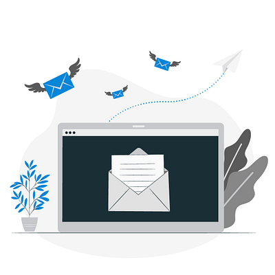 Website illustration branding design flat illustration laptop simple vector