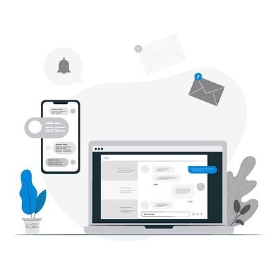 Text massages. Website illustration branding design flat illustration simple text massage ui vector