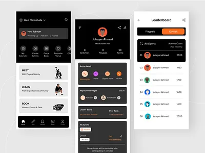 Sports App app design best design design illustration minimal mobile app mobile app design mobile ui sports sports app ui uidesign uiuxdesign