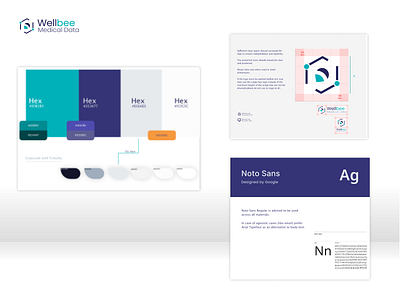 Wellbee visual elements branding logo logo design medical typography ui visual identity