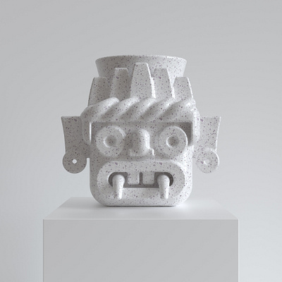 Ancient Gods // Tlaloc 3d art c4d crislabno design gods illustration render sculpture tlaloc