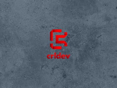 Crldev blockchain branding design identity it logo minimal programmer software tech vector