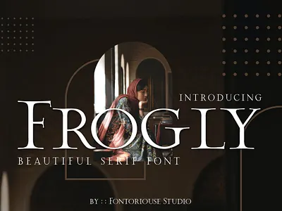 Frogly - Beautiful Serif Font beautiful font font font serif logo modern font typography