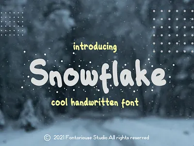 Snowflake - Cool Handwritten Font cool font font font kids handwritten handwritten font handwritten typeface kids kids font logo