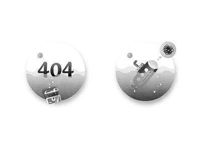 Error Page Illustration blackandwhite error errorpage illustration oops ui