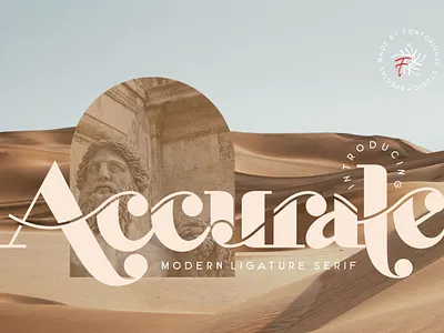 Accurate - Modern Ligature Serif Font font font ligature ligature ligature font logo modern ligature modern ligature font