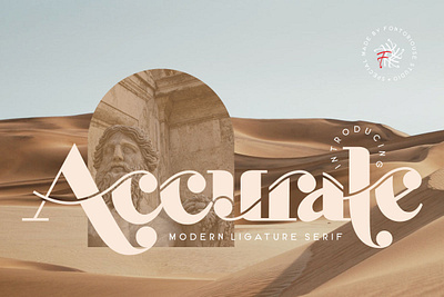 Accurate - Modern Ligature Serif Font font font ligature ligature ligature font logo modern ligature modern ligature font