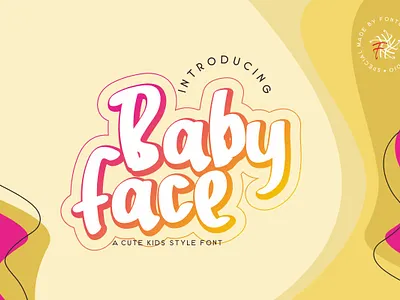Baby Face - A Cute Kids Style Font cute cute font cute kids cute kids font font font kids handwritten handwritten font handwritten kids handwritten typeface kids kids font logokids