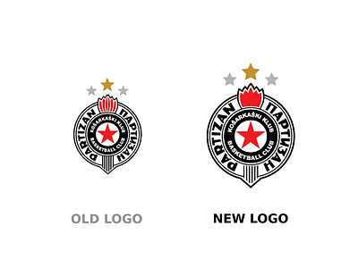 KK Partizan Logo Redesign graphic design logo logo redesign vector