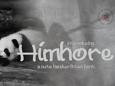 Himhore - A Cute Handwritten Font children children font cute cute font font font children font cute font kids handwritten handwritten font handwritten typeface kids kids font logo