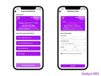 Credit Card Checkout - #DailyUI 002 002 app app design checkout credit card credit card checkout dailyui debit card design graphic design mobile design payment payment method ui ux