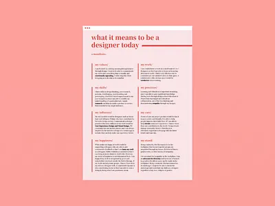 Nadia's Manifesto illustration ui