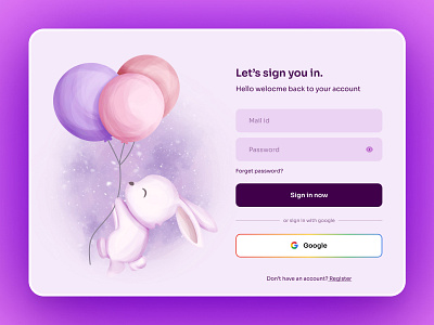 Sign in Page account app clean create account creative forgot password login page login ui password register sign in sign up ui ux web