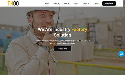 Thoo - Construction Company React Template branding design illustration logo responsive template theme vector website