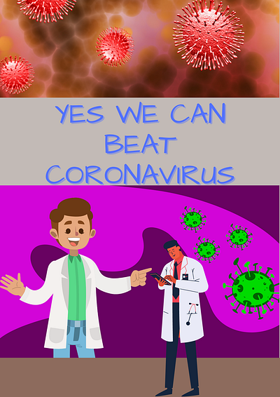 YES WE CAN BEAT CORONAVIRS branding coronavirus covid 19 design doctors icon illustration logo ui web