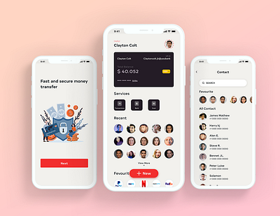 Payment App UI Design app ui