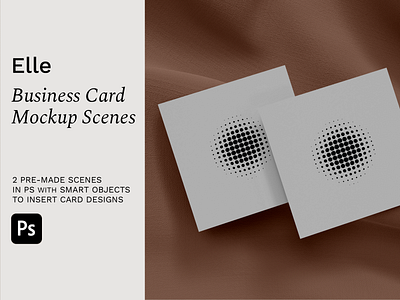 Square Business Card Mockup 3d brand identity branddesign branding mockup business card business mockup card on fabric design presentation graphic design graphicdesign invitation card logo photoshop mockup print design print mockup showcase design square card visual design