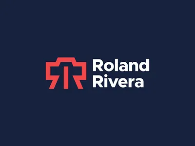 Roland Rivera Logo brand camera company design letter r logo logo design modern monogram photo photographer photography studio