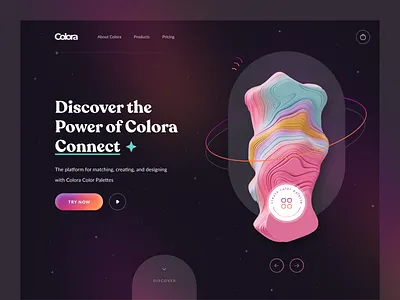Colora Homepage color palette colorful concept homepage landing landingpage platform web web design