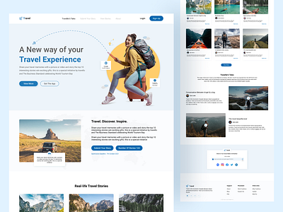 Travel Landing Page hero section hero section ui landing page travel travel landing page travel ui ui ui design ui ux