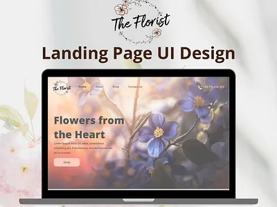 UI Design For a Floral Shop floralshop flowers flowershop landingpage ui design uiux web design