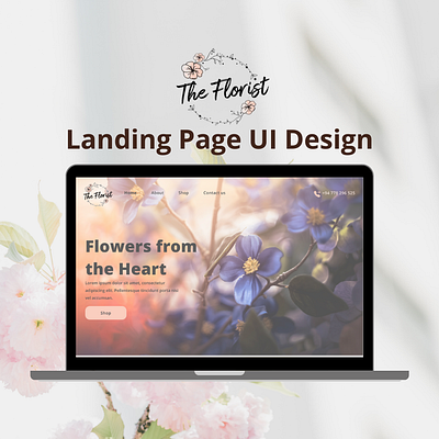 UI Design For a Floral Shop floralshop flowers flowershop landingpage ui design uiux web design