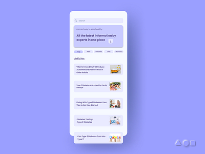 Medical App recourse section UI blue design figma gradient graphic design ios mobile ui uidesign uiux ux uxdesign uxui