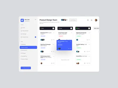 Project Management Dashboard blue dashboard dashboard design dashoarduidesign design landing page panel design project management todolist trello ui uidashboard uidesign uidesigner uiux uiuxdesigner user experience userinterface ux uxdesigner