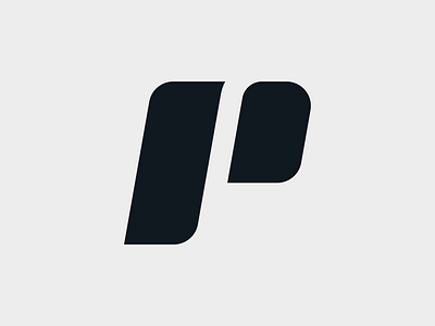 P - Logo athlete branding dynamic extreme logo mark minimal modern monogram movement p sports strong symbol timeless typography