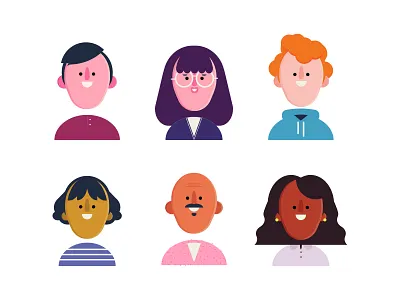 Head and Shoulders character character design characters illustration people vector