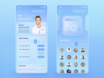 Online consultation APP app design ui ux