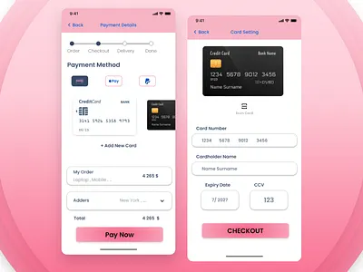 Credit Card Checkout UI #DailyUI #002 graphic design ui xd