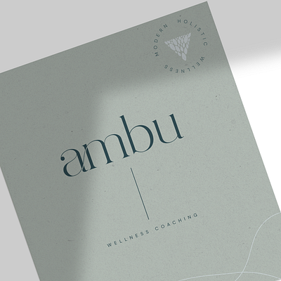 Ambu Flyer branding design jillstclair jillstclaircreative logo logodesign mindfulness yoga