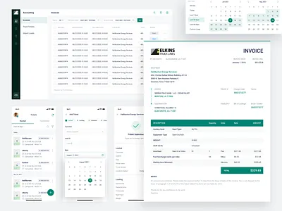 Truck Ticketing and Invoicing App app app development design graphic design logistics mobile app software development tms trucking ui uiux us userinterface ux web app